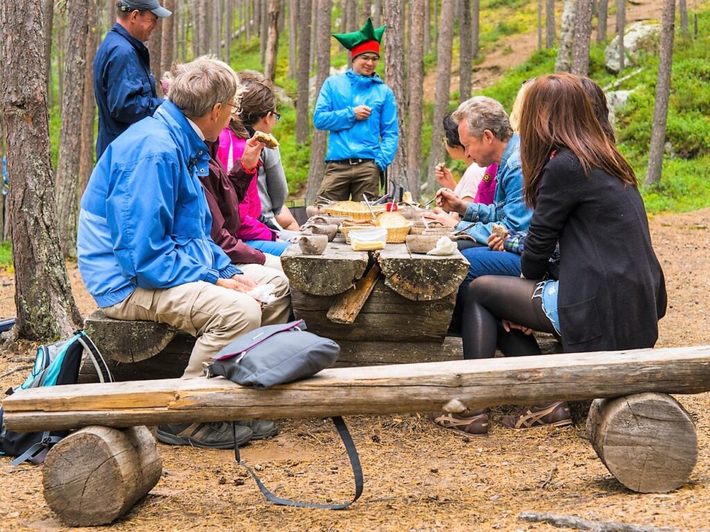 Lemmenjoki Finland groep