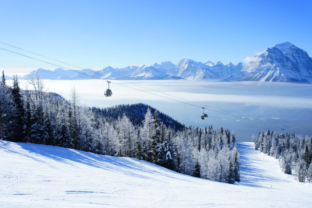 winter ski lift sfeer
