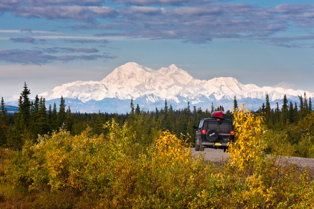 Denali Highway herfst najaar in Alaska