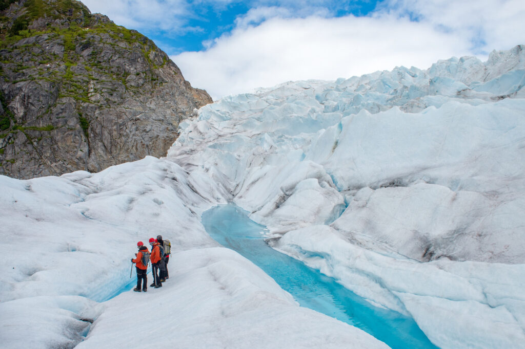Gletsjerwandeling in Alaska