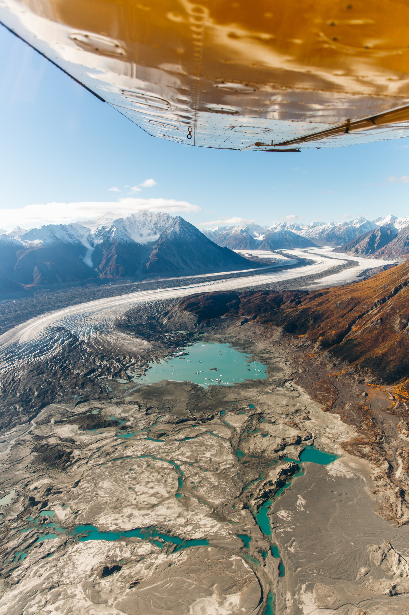 Reizen naar Canada en Alaska Yukon flightseeing