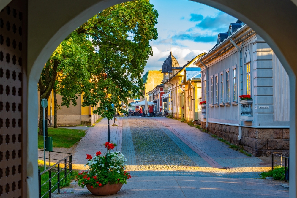 Old Rauma Vanha Rauma Houten dorpen in Finland