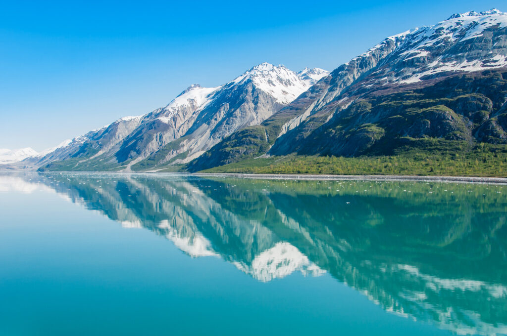 De Glacier Bay in de Inside Passage in Alaska